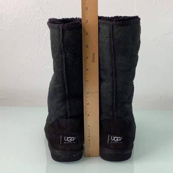 UGG Classic tall black leather boot size 7 EUC - Picture 14 of 15